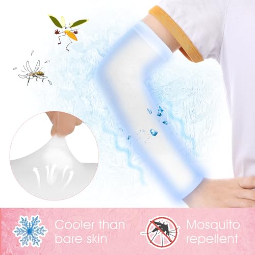 Yolev 2 Paar Armschoner Kinder Armstulpen Anti UV Sonnenschutz Ärmel Kompressionsärmel Jungen Arm Sleeves Gaming Mädchen Volleyball Armschoner