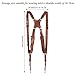 Kasla Camera Strap, Camera Straps for Photographers, Leather Dual Camera Strap for Two DSLR/SLR Cameras (Tan)