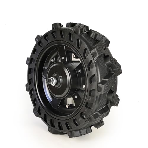 Basse vitesse 16 pouces 800W 200 kg de charge DC Brushless Hub Moteur Agriculture Roue solide pour chariots de brouette électrique (36V800W)