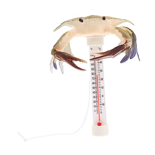 PAMINGONO 夏日プールパーティー用 温計 蟹デ 水温計 魚池装飾適用 防水水中測定可能 水温管理に