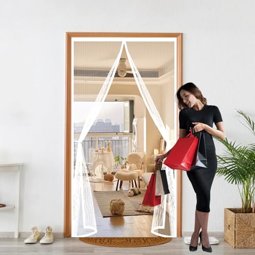Moustiquaire porte 120 x 255 anti-insectes pour stopper les piqûres à la maison - 2