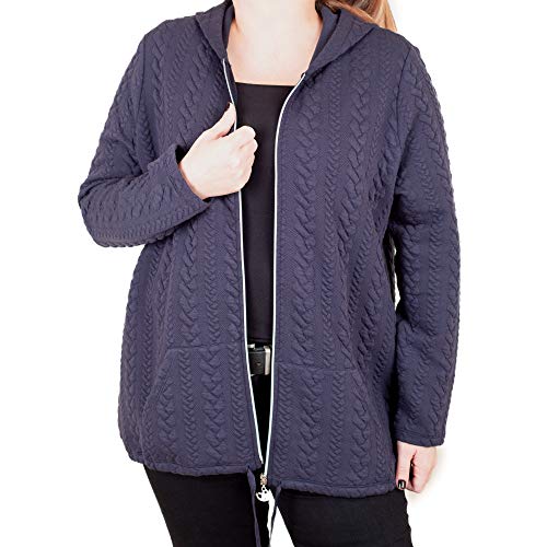 Reha Plus Size Jackets For Women - Oversized Hoodies For Women, 76% Polyester 20% Cotton 4% EA Jackets For Women