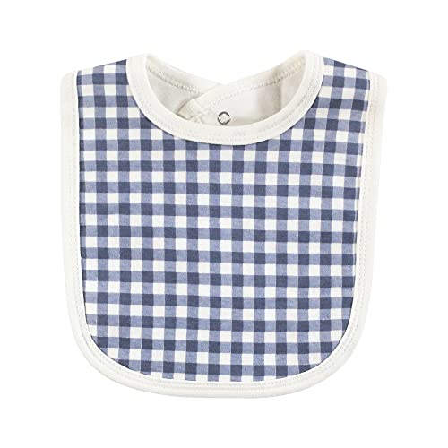 Image of Touched by Nature Unisex Baby Organic Cotton Bibs, Blue Peanut, One Size
