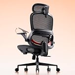 SIHOO B100 Ergonomic Office Chair, Comfy Desk Chair with Adaptive Dynamic Lumbar Support, Computer Chair with Extra Wide Headrest, Flip-Up Armrests, 90-135° Tilt Lock and Breathable Mesh Cushion