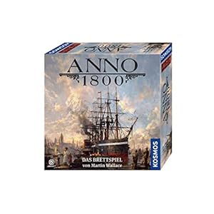 Kosmos 680428 Anno 1800, Das Brettspiel zum beliebten PC-Spiel, Aufbau-Strategie-Spiel für 2-4 Spieler…