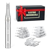 PELCAS Electric Beauty Pen Kit Professional Skincare Pen for Face & Body, Cordless Skin Care Tool at-Home with 24Pcs Replacement Cartridges