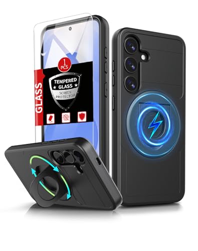 Coque antichoc Samsung S25 avec support anneau pour trajets et vidéos