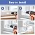 Storm Door Closer Kit Storm Door Parts Storm Door Bracket Hardware Storm Door Replacement Parts Compatible with Larson/Andersen/Pella/Emco Screen Door Closer Storm Door Repair Kit (White)