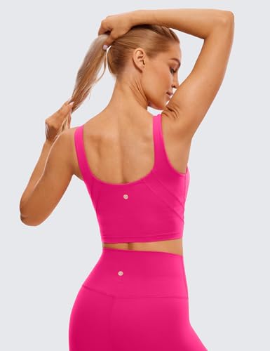 Image of CRZ YOGA Womens U Back Sports Bras | Light Support, Removable Pads, Yoga, Extremely Soft, U Back, Wide Straps, for Women