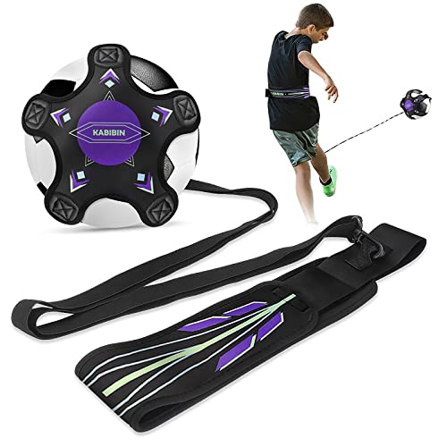 Kabibin Soccer Training Equipment, Volleyball Trainer For Kids Adults,Solo Soccer Practice Equipment Kick Throw,With Adjustable Soccer Trainer Belt #TOP19