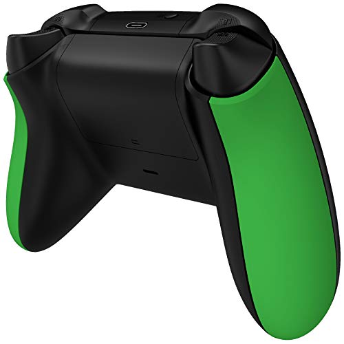 Image of eXtremeRate DIY Grip for Xbox Series X & S, Green Soft Touch Comfortable Left Right Side Rails, Replacement Parts Handles Rear Shell for Xbox Core Wireless Controller [Controller Excluded]