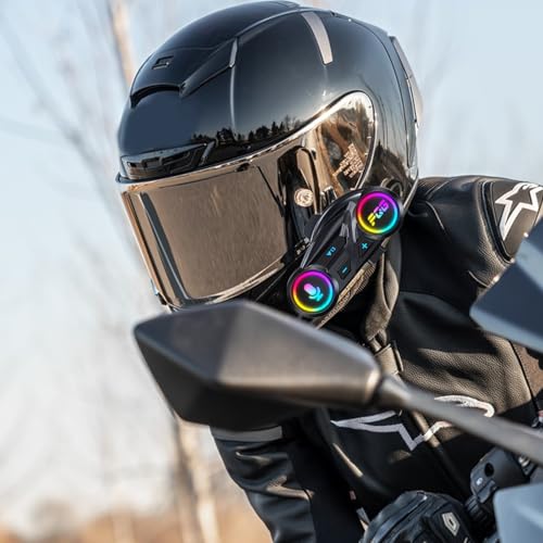 Auriculares inalámbricos para casco de motocicleta impermeables con reducción ruido 4