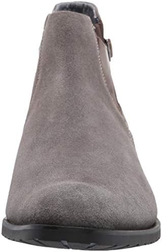 STACY ADAMS mens Roane Suede Chelsea Boot, Grey, 9 US | Image 1