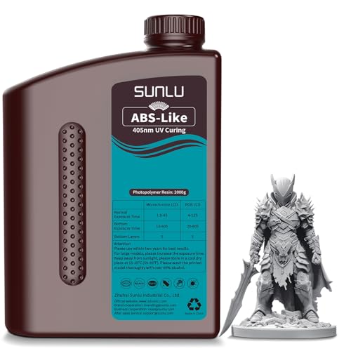 SUNLU AbvO[h 2KG ABS 3Dv^[pA405nm UVd LCD/DLP/SLA 3Dv^[A݊3Dv^[A2000GO[