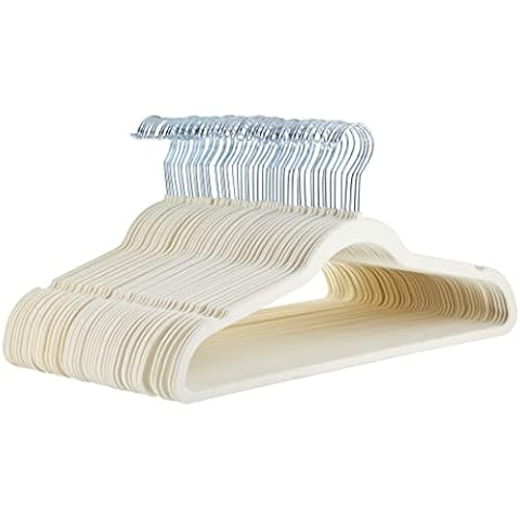 Amazon Basics 50-Pack Velvet Suit Hangers Cover