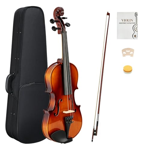 Ktaxon 1/2 Violin for Beginners Fiddle for Students and Enthusiasts Acoustic Violin Kit with Case Bow Rosin & Manual