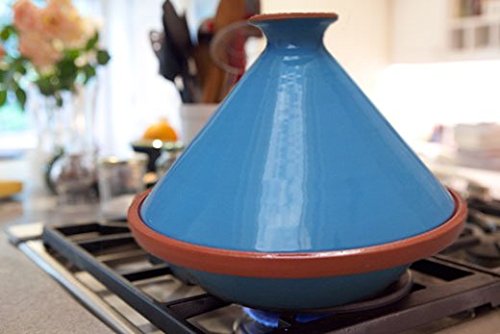 Raphael Rozen Tagine Cooking Pot Original Handmade Clay 10 Quart Cooking Dish Family Size Recipe Book… #TOP2