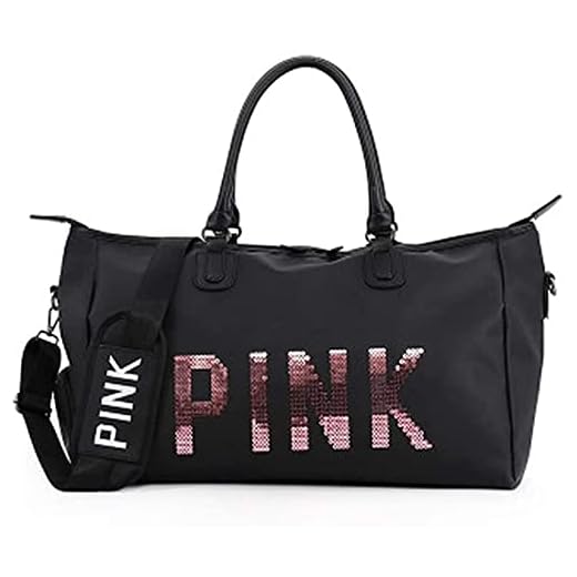 AREO Polyester Sport Bags Women Luxury Handbags Travel Duffle Gym Bags With Separate Shoe Compartment, 25 cm,Brown