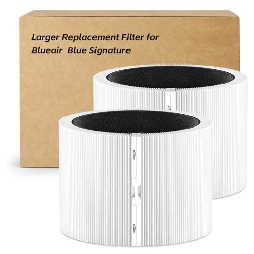 Image of 2-pack HEPA Filter Replacement, Compatible with BLUEAIR Blue Signature Large Model SP4i Air Purifier for Rooms & Home, Clean Pollen, Dust, Smoke, Pet Hair & Odors