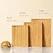 SMIRLY Wooden Cutting Boards For Kitchen Meal Prep & Serving - Bamboo Cutting Board Set with Holder, Charcuterie & Chopping Board, Wood Cutting Board Set, Kitchen Gadgets