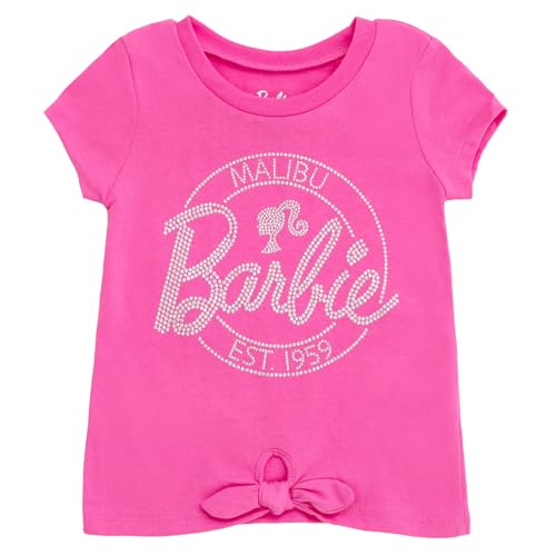 Barbie Toddler Girls T-Shirt and Leggings Outfit Set Pink/Black 5T - image 4