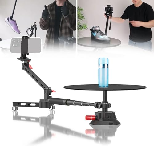 Spinning Camera Rig z wysuwanym drążkiem i podstawą przyssawki do fotografowania 360 stopni - idealny do fotografii poziomej i nad głową z bliska