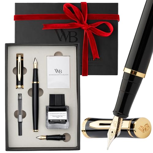 Wordsworth & Black NMZbgA18K S[hׂђ׃yA25ML CN{gA6{̃CNJ[gbWACN[URo[^[AMtg{bNXA炩ȏ̃y [ubNS[h]AjƏւ̃Mtg