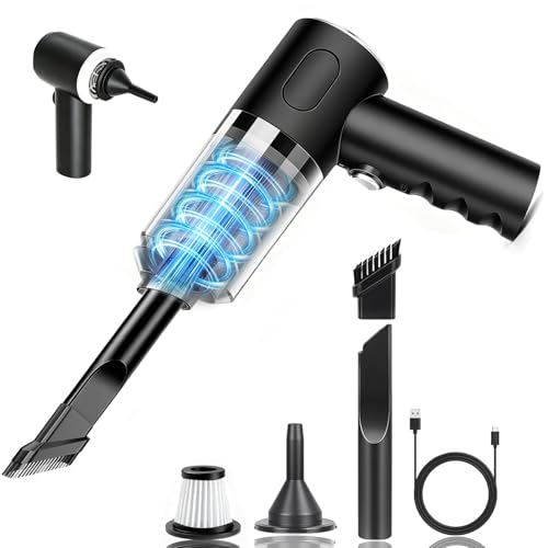 AkoaDa Aspirador de Mano，Aspiradora sin Cuerda para vehículos de 4 en 1，Aspiradora para Mascotas de Fuerte succión 22000pa，Adecuada para la Limpieza de Cabello de Oficina/hogar/automóvil/Mascota