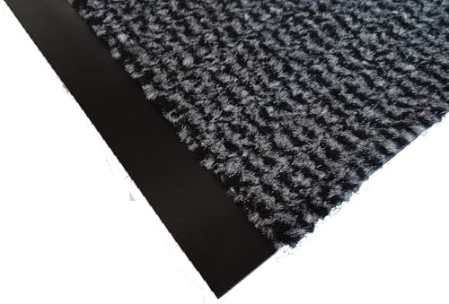 MERTEX Schmutzfangläufer Meterware 60 cm grau-schwarz meliert - ohne Rand an den Schnittkanten (60 x 50 cm, grau)