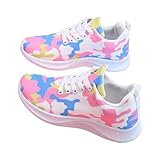 Genérico Zapatillas Gimnasio Mujer Zapatos Comodos Mujer Zapatillas de Deporte Informales de Punto para,36)