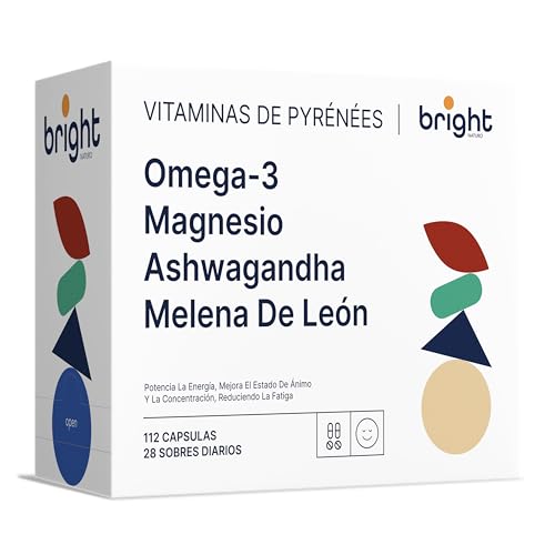 Gestión del Equilibrio Mental – Ashwagandha, Melena de León, Magnesio, Omega 3 – Sin OGM | Sinergia avanzada para calma, claridad y concentración I 28 Dosis Diarias