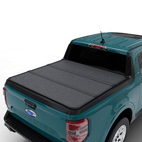 Toptiny Hard Folding Truck Bed Tonneau Cover|HTF037|Fits 2022 - 2023 Ford Maverick 4' 6" Bed (54.4")