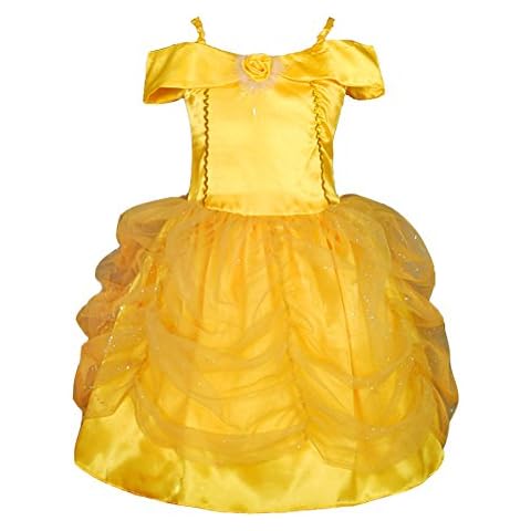 Dressy Daisy Baby Girls' Princess Costume Fancy Dresses up Halloween Party Size 18-24 Months Gold Cover