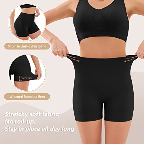 YADIFEN Slip Shorts for Under Dresses, Smooth Boyshort Panties for Women Anti Chafing Underwear Seamless Yoga Shorts3