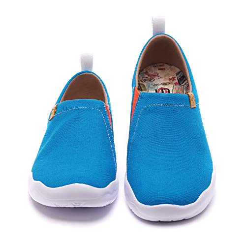 UIN Men's Walking Travel Shoes Slip On Canvas Casual Loafers3