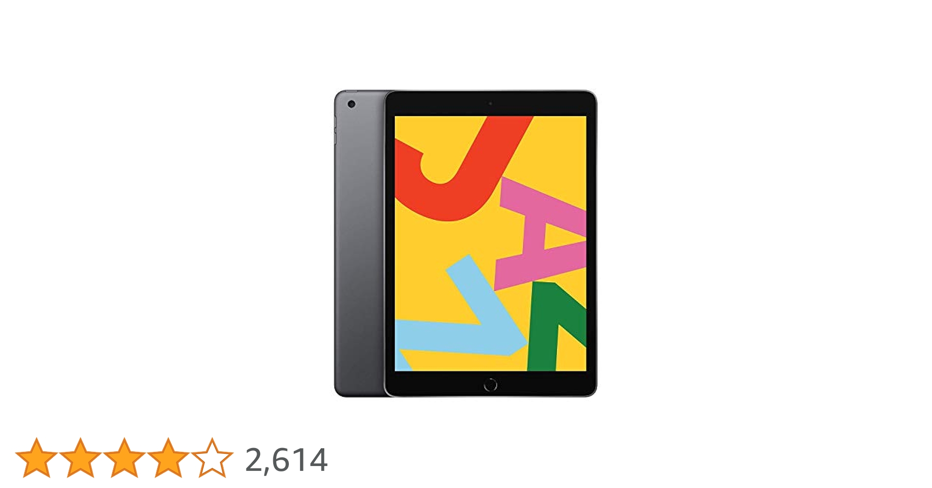 2019 Apple iPad (10.2-Inch, Wi-Fi, 128GB) - Space Gray