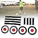 ZIZEV Soccer Goal Target, ABS Soccer Training Equipment for Sports Training, 4PCS Discs Set with Straps for Stable Improvement, Individual and Team Practice Compatible