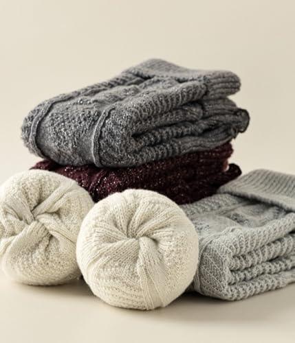 Image of Knitted Leg Warmers,womens leg warmers,Socks Long Yoga Ankle Warmers Women's Wool Warm Boot Socks