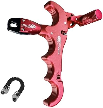 xxiaojun Compound Bow Aid Releaser and D Loop Rope,Adjustable Can Rotate 360° Thumb Release Bow Aluminum Alloy Aids,Archery Release Aids with Anti-Slip Grain. xxiaojun Compound Bow Aid Releaser and D Loop Rope,Adjustable Can Rotate 360° Thumb Release Bow Aluminum Alloy Aids,Archery Release Aids with Anti-Slip Grain.
