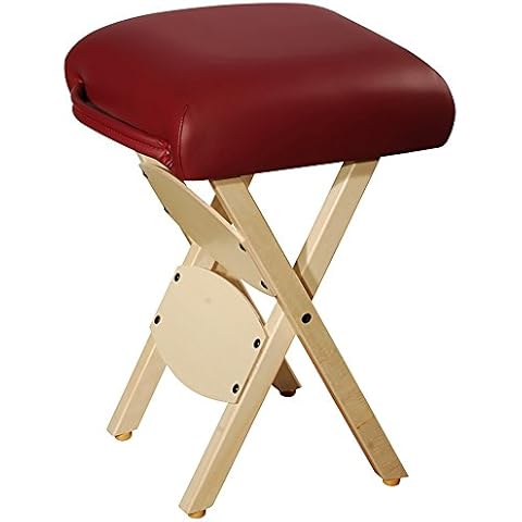 Mt Massage Tables Massage Tables Lightweight Wooden Handy Folding Massage Stool Burgundy Cover