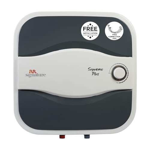 RR Signature Supremo Plus 25L Storage Water Heater |Glass Line Tank|8 Bar, High Rise Buildings |2 Yr Warranty on Product & 6 Yr on Tank by RR | Free I