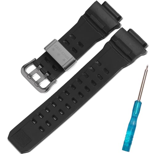 Bracelet Casio Rangeman GW-9400 noir résine montre homme GW9400-1B rechange 10455201