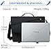 VASCHY 17inch Laptop Messenger Bag for Men, Fashion Water Resistant Satchel Crossbody Shoulder Side Bag Briefcase for Men and Women for Work,Business Black