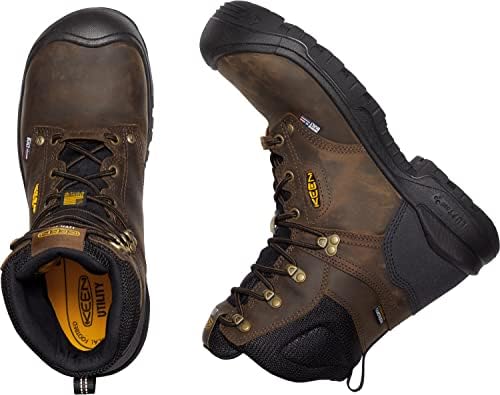 KEEN Utility Independence, Men's, Dark Earth/Black, Comp Toe, EH, WP, 8 Inch, Work Boot (10.5 D) | Image 3