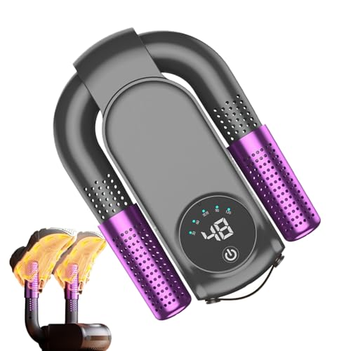 Secador de zapatos, secador y calentador de botas eléctrico con soplador de calor y temporizador, portátil, plegable, secado rápido para botas, zapatos, guantes, gorros, calcetines