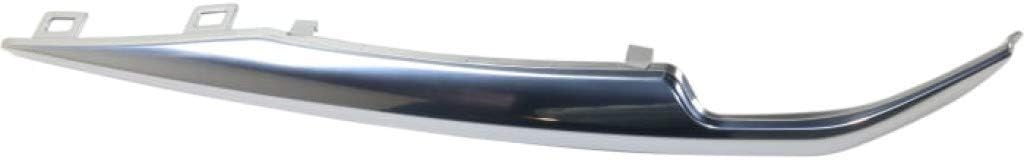 For Cadillac Escalade/Escalade ESV Bumper Trim 2015 16 17 18 19 2020 Driver Side | Front | Satin Nickel Chrome | Cover Molding | GM1046111 | 22968428