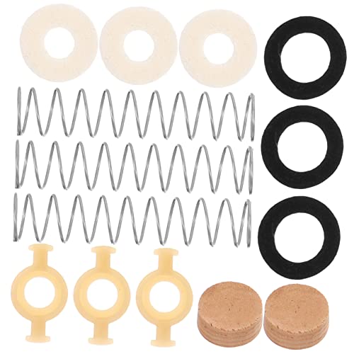 BESPORTBLE 1 Set Trumpet Repair Kit Precision Trumpet Stopper Valve Guide Felt Washer for Wind Instrument Maintenance Professional Key Accuracy
