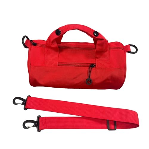Miema de Sports Bolse - Bolso Bordado a Medida | Bolsas Deportivas en Forma de Barril | Multiusos con Correa Ajustable para Mujeres Adultas, Gimnasio, Yoga, Senderismo y Viajes, Rojo, Consulte