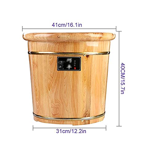 Cubeta de Madera Natural para Baño de Pies miniatura 2
