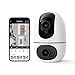 virtavo Überwachungskamera Innen 2MP, 24/7 WiFi, WLAN Dual Lens Kamera Überwachung Innen mit 360° PTZ, Auto Tracking Bewegungserkennung,Farbnach... 2-Wege-Audio für Baby Haustier Wohnung
